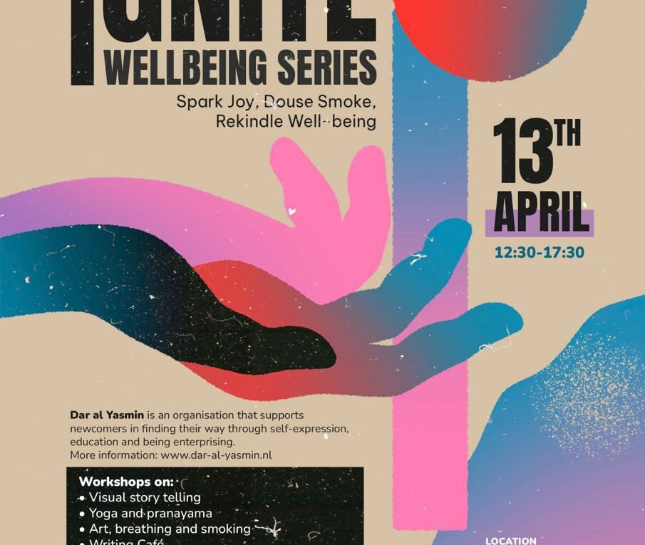 Ignite Wellbeing series 13th April Dar Al Yasmin Nijmegen creatieve workshops